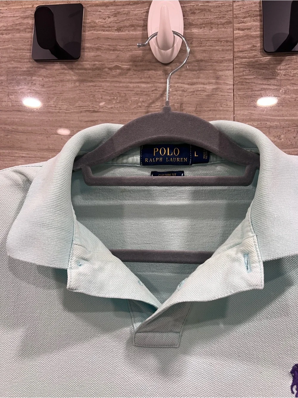 Polo by Ralph Lauren Men’s Light Mint Classic Pique Polo Shirt L Tiffany